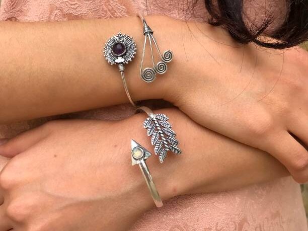 Silver bracelets from india